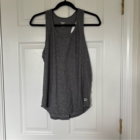 Reebok Gray Racerback Workout Tank Top Size Medium - Picture 1 of 6